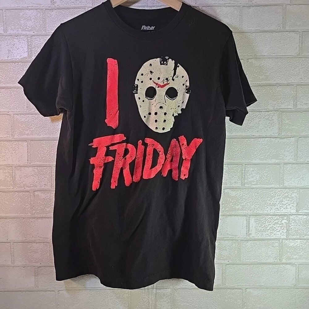 Jason Vorhees Meme Shirt I Heart Friday the 13th Retro Slasher Halloween Sz S/M